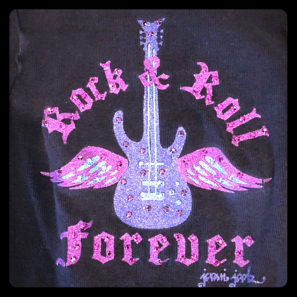 Blinged Out Rock & Roll Forever Long Sleeve Shirt